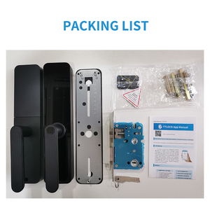 Màu Vàng Thông Minh Khóa Cửa Vân Tay Cho Cửa Thép Nhà Căn Hộ An Ninh Với Wifi Alexa Hợp Kim Nhôm Thẻ Nhớ Dữ Liệu - Product Image 5