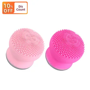 Mini Esfoliante Rosto Cleaner Limpeza Lavagem Vibração Suave Silicone À Prova D' Água Escovas De Silicone Elétrica Escova de Limpeza Facial