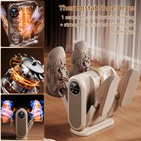 Séchoir à chaussures électrique portable pliable avec contrôle par minuterie et UV