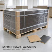 Panneau MDF mélaminé 9 mm, résistant à l'humidité, sans formaldéhyde E0, panneau de fibres de première qualité, moyen et fin, pour fond de tiroir et dos de meuble