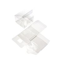 Boîtes cadeaux cube en plastique transparent Emballage carré rectangulaire pliable en PVC PET pour bonbons et gâteaux recyclable écologique pour usage alimentaire