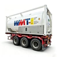 Conteneur-citerne ISO intermodal T75 pour le transport d'azote liquide, capacité de 21 000 litres, 22 bars, citerne ISO ASME