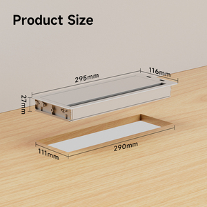 Bán buôn Hợp kim nhôm máy tính bàn Cáp Grommet vuông bàn cáp lỗ bìa với cổng USB - Product Image 5