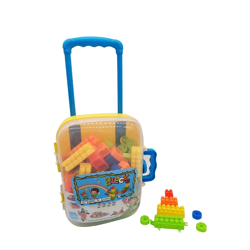 Kids Luggage case Interlocking Kindergarten Blocks