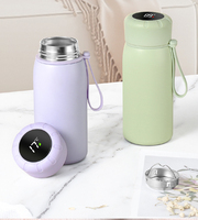 Beauchy 2025 Nouveau design 400ml en acier inoxydable 316 isolé sous vide, gobelet intelligent avec affichage LED de la température