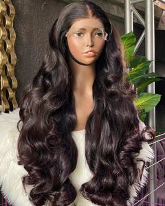 Parrucca di colore nero naturale da 40 pollici di fabbrica a basso prezzo parrucche anteriori in pizzo 100% capelli umani brasiliani parrucca nera venerdì all'ingrosso - Product Image 4