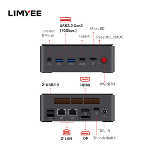 Alder Lake I5-12450H <strong>SFF</strong> Workstation 4K Multi Display POS Office Universal Plug Mini <strong>PC</strong> 64GB GDDR4 SSD - Product Image 2