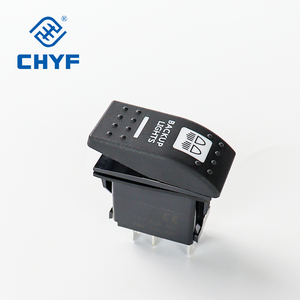 Chyf chiếu sáng LED không thấm nước Xe thuyền Marine chuyển đổi Rocker chuyển 5pin 12V 24V 220V on off dpst Nút chuyển đổi - Product Image 3