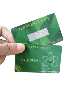 Eco Friendly Health Care Bio Nano Terahertz Chip Cards Quantum Technology Energy Scalar Ion Negative Healing Card for Gift