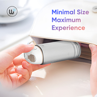WOPIN Hydropulseur buccal en plastique personnalisable sans fil avec 3 niveaux de pression, portable et rechargeable pour une utilisation en extérieur