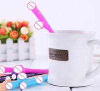 Lot de 10 pailles à boire fantaisie en forme de pénis, couleur chair, pour enterrement de vie de jeune fille, bar et fournitures de fête