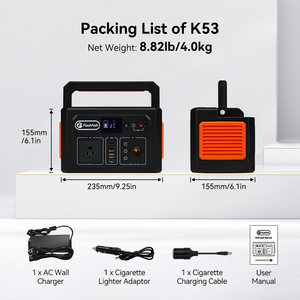 800W Portable Solar Lithium Ion MPPT Power Station With Jump Flashlight for Camping Home Use Car Compatible K53 Cost of Solar Po - Product Image 3