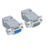 Kit de Conectores KRONZ DB9 D-Sub con Terminales de Soldadura, 8 Pines Macho/Hembra, RS232 RS485, Puerto Serie, PLC, Automatización Industrial