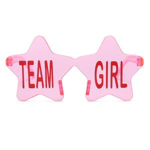 Gafas de revelación de género en forma de estrella para fiesta, lentes rosas azules, gafas novedosas divertidas para Baby Shower, anuncio de género, celebración - Product Image 4