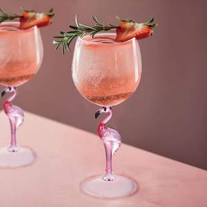 <span class=keywords><strong>Verres</strong></span> <span class=keywords><strong>à</strong></span> <span class=keywords><strong>vin</strong></span> en acrylique 3D flamant rose incassables de 18 oz, gobelet en plastique rose, verre <span class=keywords><strong>à</strong></span> champagne avec pied flamant rose - Product Image 2