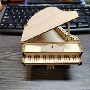 Rompecabezas de Piano de Madera 3D, Juguete de Madera para Niños, Bloques de Música Educativos, Modelo de Ensamblaje Interactivo para Padres e Hijos, 50 Piezas, 3 Estrellas - Product Image 6