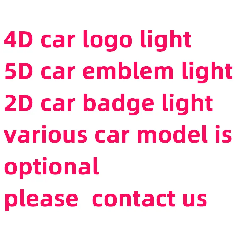 Car Styling 4D Logo light Emblem Light per Toyota Honda Logo proiettore Laser Emblem Logo Lights led Rear Badge Sticker lamp