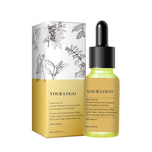 Desain Logo Kustomisasi Minyak Esensial Rosemary Green Coffee Argan Coconut untuk Perawatan Rambut Merangsang Pertumbuhan Rambut Memperkuat - Product Image 1
