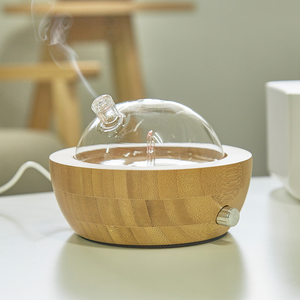 Cina produttore decorazione vero vetro di bambù automatico aromaterapia Aroma aromatico nebulizzatore diffusore di aria fredda - Product Image 3