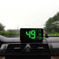 Speedometer HUD GPS C1090 menampilkan kepala naik secara otomatis menyesuaikan kecerahan dengan Sensor cahaya pengaturan peringatan kecepatan berlebih.