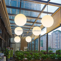 Lampe Globe Suspendue DMX LED pour Scène, Éclairage de Levage, Batterie, Extérieur, Jardin, Restaurant, Lustre Pendentif