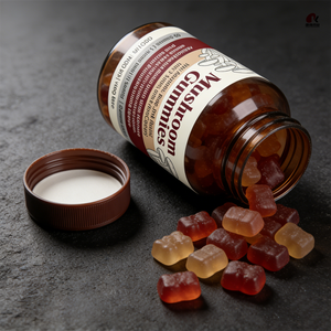 Gomitas de <span class=keywords><strong>Hongos</strong></span> OEM/ODM, Melena de León y Reishi, Apoyo Cognitivo e Inmunológico, a Base de Pectina, Suplemento Dietético GMP/Halal/Kosher - Product Image 2