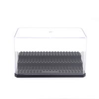 18x9x10cm Plastique Brique Bloc Mini Figurines Moto Voiture Vitrine