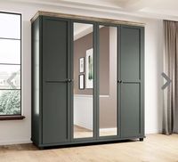 Armoires de dressing modernes pliables en grain de bois, sur mesure, pour chambre à coucher, avec portes coulissantes - Collection 2023
