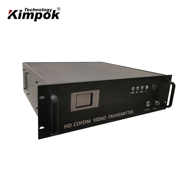 Long Range Wireless Video Audio Transmitter 100 Watt COFDM Transmitter for Vehicle / Maritime