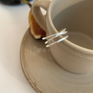 S925 Sterling <b>Silver</b> <b>Cross</b> Hollow <b>Ring</b> Adjustable Index Finger <b>Ring</b> Unisex Everyday Wear - Product Image 2