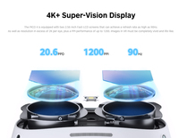 Casque de réalité virtuelle Pico 4 VR RTS 8G 128G tout-en-un, lunettes VR 3D Pico4, écran 4K+ pour le Metaverse et le jeu en streaming