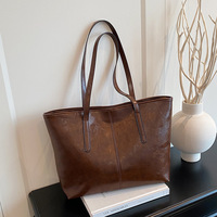 Bolsos de Marca Famosa de Lujo, Casuales, Portátiles, de PU, Color Sólido, Cierre de Cremallera, Estilo Nuevo, Gran Capacidad, Europeos y Americanos, para Mujer