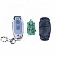 YET027(2) Télécommande de verrouillage et de déverrouillage à deux boutons, télécommande sans fil RF à code roulant 315/433 MHz, télécommande de porte de garage