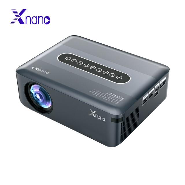 XNANO Hot Sale X1 Projector 4k 8K Video Decoding 1080P Android 9 Remote Control Wireless Bluetooth Projector