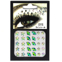 Autocollants de visage de bijoux de paillettes d'arc-en-ciel pour des accessoires de corps d'ongle de bricolage
