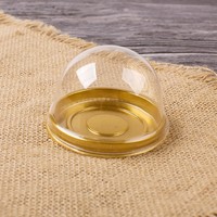 Makaron gâteau rond boîte d'emballage peau de glace lune boîte à gâteau flux coeur haricots pâte gâteau neige Meiniang boîte d'emballage en plastique
