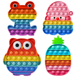 Jouet sensoriel anti-stress en silicone arc-en-ciel Max 50/commande, à bulles à presser, à pousser, à éclater, pour soulager le stress avec doigt <span class=keywords><strong>pop</strong></span> - Product Image 3