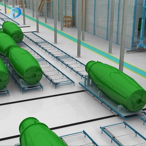 Chất lượng kết thúc Dây chuyền sơn treo cho thiết bị nông nghiệp và xây dựng bền chống ăn mòn - Product Image 4