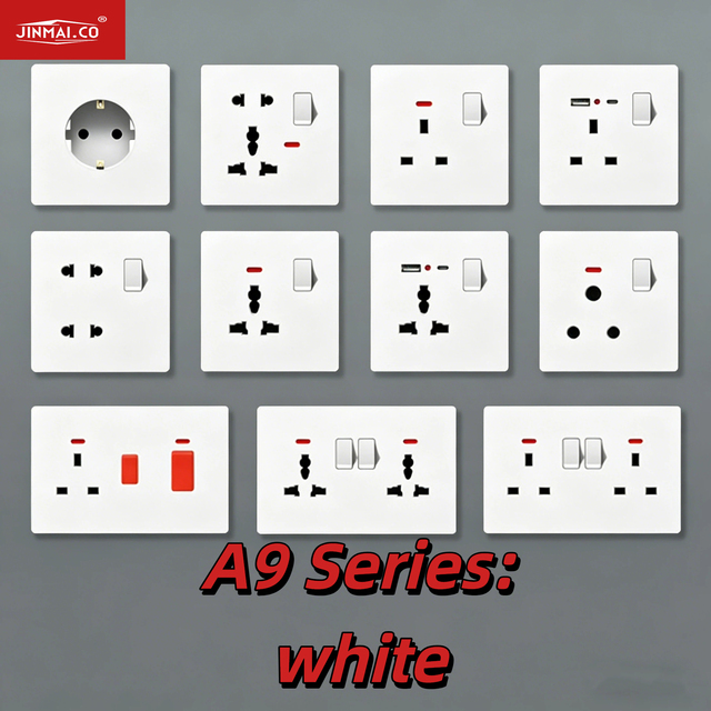 Wall Switches Factory Wholesale Price 13A 15A 16A 45A Kitchen Cooker Unit Ultra-thin Multifunction Electric USB 2.1A Wall Socket
