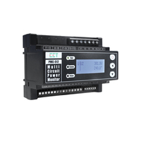 CET-Medidor de energía para monitor eléctrico, trifásico multicircuito 3P4W, bidireccional, multifuncional, de carril DIN