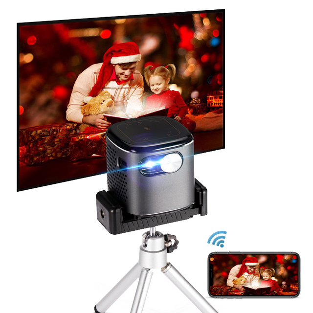 Hotack New Version High Quality Mini Portable Projector Android Home Theater Pico Smart Android 7 DLP Projectors