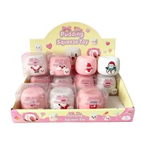 Botu 12 pièces/boîte Jouets Squishy Pudding de Noël à remontée lente, blocs de construction, qui couinent et qui s'écrasent, Jouets Squishy Noël 2026, Cadeau de fête