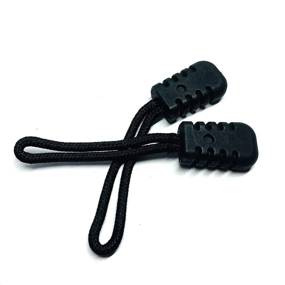Custom Colorful Soft Pvc Zipper Pull Clothing Rubber Plastic Silicone Cord Zip Pullers