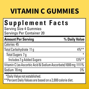 OEM Supplier <strong>Vitamin</strong> <strong>C</strong> Gummies For Immune Support Supplement,Increases Iron Absorption, <strong>Vitamin</strong> <strong>C</strong> Gummies Immunity Supplement - Product Image 4