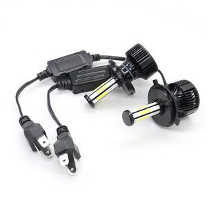 หลอดไฟหน้า LED สว่างพิเศษ 360 องศา 6 ด้าน H1-H11 12V 100W 6000K ชิป COB ใช้ได้กับรถยนต์ทั่วไป - Product Image 2