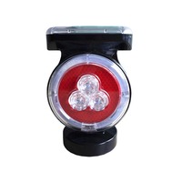 10LED IP66 étanche voyant d'avertissement solaire ultra-lumineux avec contrôle de la lumière pratique modèle magnétique produit de sécurité routière