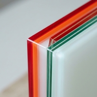 Verre flotté laminé PVB certifié CE Wensheng, 25-95 mm, plat, pour escalier extérieur et usage en entrepôt