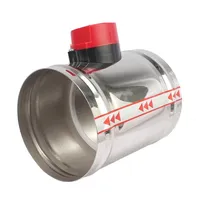 Vanne d'amortisseur de conduit d'air électrique en acier inoxydable 80/100/125/150/200mm