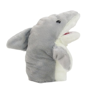 Peluche Requin à accrocher au bras, petite poupée main en peluche, <span class=keywords><strong>gants</strong></span>, bouche mobile, réconfortant pour apaiser bébés et enfants, rembourrage en coton PP - Product Image 5