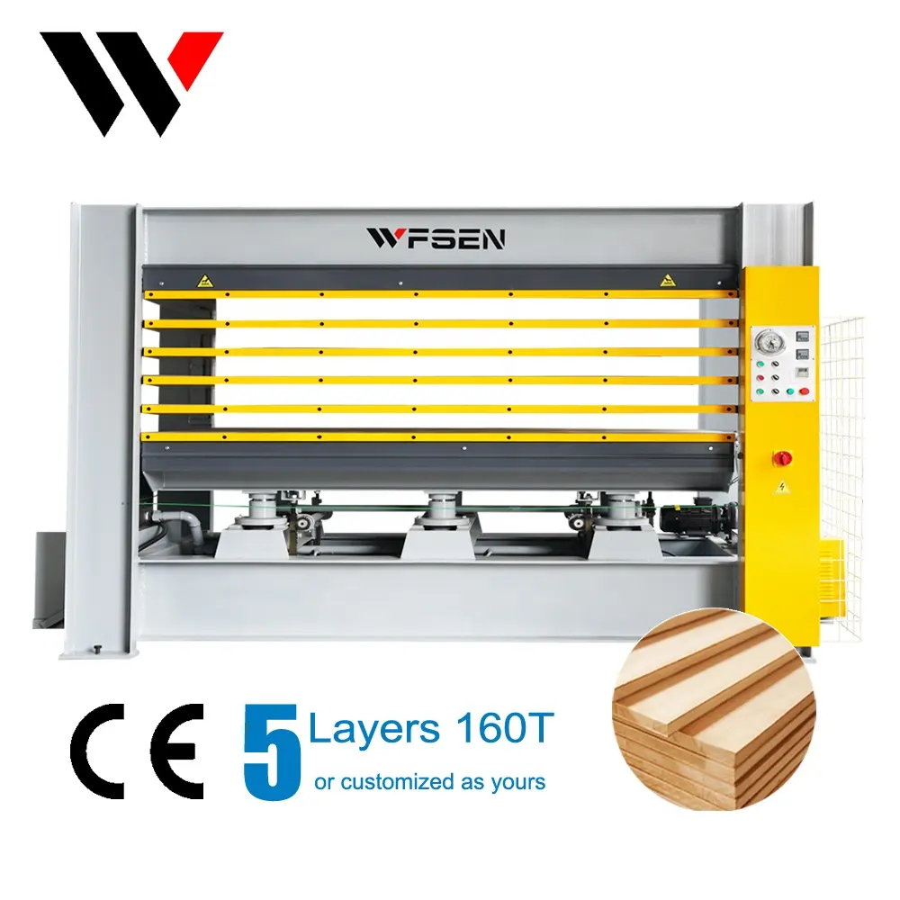 Máquina de imprensa quente de madeira sólida, bandeja de alta frequência curvada